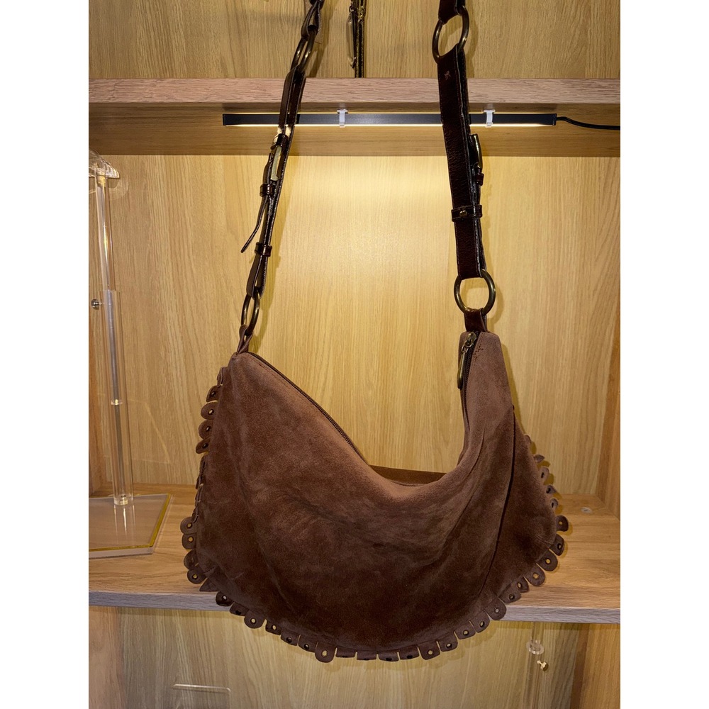 Berge Italy Suede Hobo Bag Made in Italy